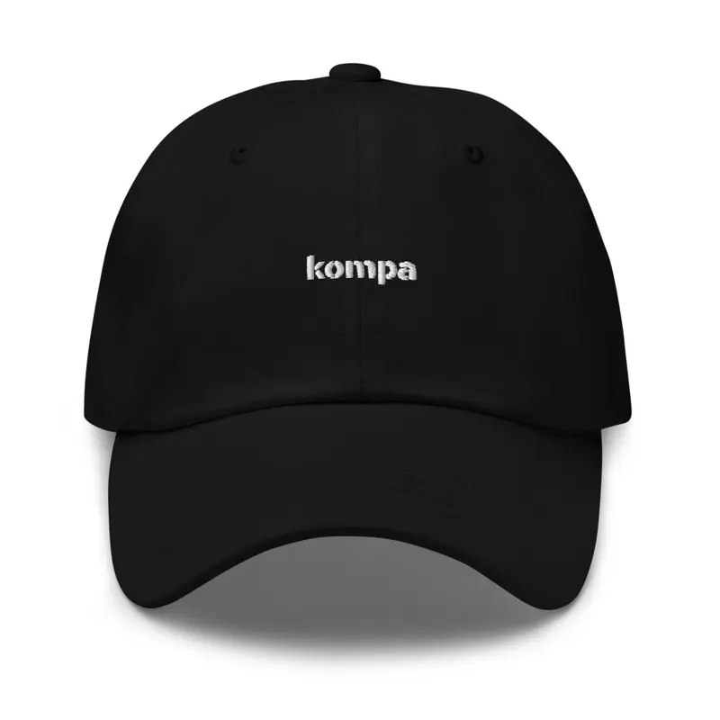 kompa dad hat - black